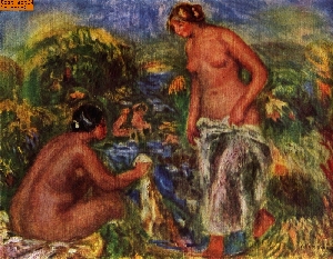 Badende Frauen nach Renoir